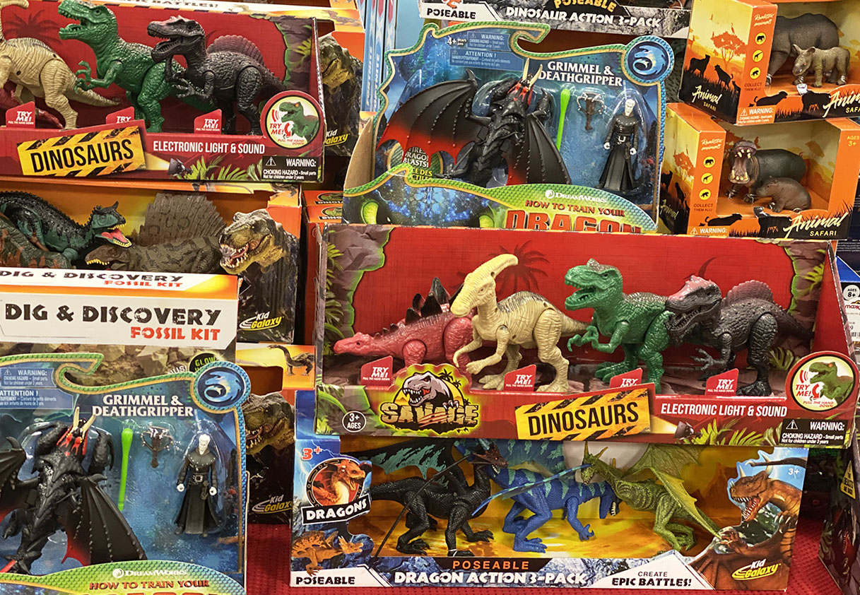 Dinosaur and Dragon Toy Figures